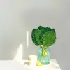 Folhas de Tartaruga Simuladas Pontilhadas Suprimentos para Decoração de Feriado Havaiano Folhas de Seda Parede de Fundo de Casamento Acessórios de Plantas Verdes