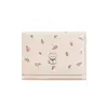 Estrellas, Flores, Gatos~ Diseño Floral Estilo Coreano con Múltiples Ranuras para Tarjetas, Portatarjetas de Gran Capacidad, Lindo para Estudiantes, Cartera Plegable con 70% de Descuento