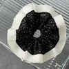 Corea del Sur Rizado Blanco y Negro Puntos de Ola Anillo para el Pelo Intestino Grande Accesorios para el Cabello Cola de Caballo Femenina Suave Versátil Estilo Perezoso de Gama Alta