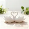 Regalo de San Valentín más vendido transfronterizo: Decoración de cisne blanco impresa en 3D, recuerdo y artículo coleccionable para el Día de San Valentín