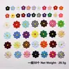 Venta Caliente Transfronteriza 28 Flores Grandes + 22 Flores Pequeñas Parches Termoadhesivos Decoración de Ropa Kit de Materiales DIY Venta al por Mayor