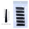 Pinza de pato negra brillante de 8 CM, pasador de plástico para peinado, pinza para cortar el pelo, partición para cortar el pelo, pinza para permanente, tinte, tarjeta sólida, regalo pequeño