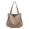 Bolsa Feminina Estilo Casual de Nicho de Luxo Verão 2026 Nova Versão Coreana Bolsa de Lona Tote de Grande Capacidade Bolsa de Ombro para o Dia a Dia
