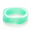 Pulseira de Resina Gradiente TK Europe para Mulheres, Bracelete Curvo, Anel de Melhor Amigo, Joia de Mão da Moda de Alto Padrão, Venda por Atacado