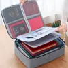 Bolsa de Almacenamiento de Documentos Familiares, Portatarjetas Multifuncional, Caja de Almacenamiento de Documentos de Gran Capacidad, Bolsa Organizadora de Libro de Registro del Hogar, Caja de Almacenamiento
