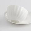 Xícara de Café e Pires de Porcelana Fina Casual Branco Puro Xícara Europeia Latte Italiano Flor Cerâmica Chá da Tarde Xícara de Chá Pequena de Luxo