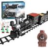 Accesorios de Juguete de Tren Locomotora Vía Estación de Tren Vía Recta Vía Curva Vía de Desvío Vagón Puente Árbol