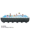 Estante de tubería rectangular original piscina para remar soporte grande piscina para nadar familiar infantil engrosado