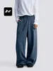 Calça de Moletom Esportiva Fengmei com Estampa de Letras Americanas para Homens e Mulheres, Solta, Fluida, Emagrecedora, Street Dance, Perna Larga, Perna Reta, Calça Casual