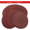 Lixa Vermelha 9 Polegadas 9 Furos 225mm Lixa Vermelha Disco com Verso de Veludo Lixa Autoadesiva Lixa Flocada Lixa de Madeira
