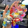 Nuevo Llavero de Gato Kt Dibujo Animado Anime Llavero de Hellokitty Colgante para Bolso Llavero de Coche Regalo