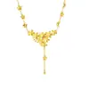 Collar Florido Chapado en Oro con un Tacto Lujoso y Elegante, Joyería de Moda Tendencia, Accesorios de Yiwu al por Mayor