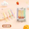 Conjunto de Garfos Descartáveis para Frutas, Garfos de Plástico Grau Alimentício Estilo Bambu, Palitos de Bolo Sobremesa Frutas, Design Cartoon de Alto Padrão