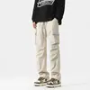Pantalones Explorador Hombre Verano Nueva Moda Marca High Street Funcionales Ropa de Trabajo Pantalones Casuales Rectos Sueltos Largos