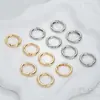 14K Chapado Eléctrico Oro Real Accesorios para Equipaje Hebilla de Metal Anillo de Resorte Anillo para Bolsa Hebilla Gancho Accesorios para Llaveros