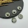 Botón Asimétrico de 18 mm Piedra Amatista Natural Ojo de Tigre Accesorio para Collar Pulsera Joyería DIY