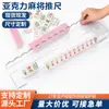Venta Caliente Transfronteriza Empujador de Cartas de Mahjong Americano Acrílico Varilla de Empuje Magnética Transparente Ranura para Tarjetas Portatarjetas Organizador de Cartas Regla