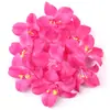 Orquídea de Tecido Simulada Orquídea Borboleta Flor de Casamento Parede de Flores Arranjo de Flores Decoração de Casa Acessórios de Penteado Trançado à Mão