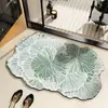 Alfombrilla de Tierra de Diatomeas Minimalista Estilo Francés, Alfombrilla de Baño Antideslizante y Absorbente de Agua, Alfombrilla de Secado Rápido para Lavabo, Alfombrilla para Entrada, Felpudo Personalizable para Cambiar Zapatos