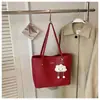 Bolso tote retro de color sólido para mujer 2026, moderno y versátil, bolso de hombro de gran capacidad para el día a día, bolso de mano estilo coreano
