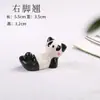 Artesanato Cerâmico Fofo para Casa Suporte para Hashi Panda Vermelho Suporte para Hashi Panda de Rosto Vermelho Desenho Animado Almofada para Hashi Fabricante Atacado