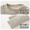 Camiseta de manga larga ropa de invierno ropa engrosada bebé otoño e invierno capa base con terciopelo top para niños top de cuello semi-alto