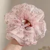 Novo modelo 2026 scrunchie de cetim preto para mulheres, elástico de cabelo de alta qualidade, elástico elegante para rabo de cavalo baixo, acessório de cabelo estilo casual