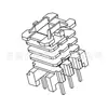 Esqueleto de Transformador EF16 Esqueleto SMD EF16 Vertical Quatro Fendas Pinos 3+3 -1606-4