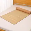 Tapete de Bambu de Verão Tapete Refrescante para Estudante Cama Elástica de Dormitório Tapete Refrescante para Cama Individual Cama de Casal Tapete Refrescante de Bambu Dupla Face Tapete para Dormir Sem Roupa