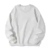 Sudadera Texturizada Versátil Cuello Redondo Snowflake Gray 400g para Hombre, Sin Capucha, Manga Larga de Pareja, Corte Holgado, Algodón Chino, Casual
