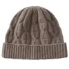 Gorro de cachemira para mujer, suave y cálido, diseño simple, nuevo estilo otoño/invierno, moderno y versátil, gorro de punto casual, adecuado para ciclismo y clima frío