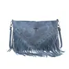 Bolso de Hombro de Cuero Suave Tachonado Estilo Europeo y Americano Transfronterizo, Bolso Tote Casual de Moda, Bolso con Borlas, Bolso Cruzado Texturizado para Viajes Diario para Mujer