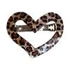 Marrón Amor Leopardo Clip Sin Marcas Tiara para Mujer Horquilla Parte Trasera Media Cola Agarre para Cabello Clip de Primavera Accesorios para el Cabello Pinza para el Cabello