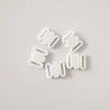 Hebilla de Ajuste para Pajarita de Punto 10mm Plástico Blanco y Negro Pom Intimates Hebilla Accesorios Hebilla de Sujetador Ajustable