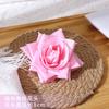 Cabeça de flor de rosa artificial buquê feito à mão material flor eterna decoração cabeça de flor artificial buquê feito à mão DIY flor falsa
