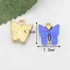 Acessórios de Joias Estilo Borboleta Transfronteiriços, Joias Artesanais DIY Borboleta Multicoloridas, Acessórios de Joias DIY High-End com Gotejamento de Óleo