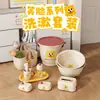 Set de almacenamiento de tocador para el hogar con estampado estilo crema, calmante, para alquilar y mudarse, juego completo de artículos de plástico de uso diario para el baño del hogar