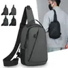 Bolsa de Peito Masculina Estilo Novo Transfronteiriça, Bolsa de Ombro de Negócios Casual e Versátil, Bolsa Transversal Leve da Moda para Esportes de Grande Capacidade