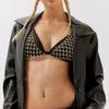 Nuevo sujetador de playa con diamantes de imitación huecos transfronterizos, cadena corporal sexy brillante de moda europea y americana, cadena corporal femenina