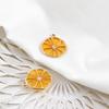 Suministro directo de fábrica aceite fresco Fruta Fresa Sandía naranja colgante de metal joyería hecha a mano DIY pendientes colgante