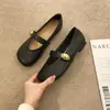 Sapatos Mary Jane de nicho estilo francês, novos sapatos femininos de primavera e outono, mocassins versáteis, sapatos pequenos de couro retrô, sapatos baixos estilo coreano