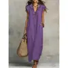 Sitios Web Independientes Europeos y Americanos Amazon Aliexpress Vestido Largo de Verano y Primavera 2026 con Mangas Acampanadas Estilo Bohemio