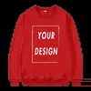 Sudadera Unisex Nueva Personalizada 2025, Corte Holgado, con Tu Logo, Cuello Redondo, Suéter Casual Unisex a la Moda