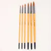 Amazon Juego de 6 Piezas Amarillo Palo Tiza Líquida Set de Plumas Set de Acrílico Acuarela Óleo para Pintura Pincel de Arte para Estudiantes