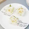 Estilo Europeu Flor Rosa Pequena Tecido de Seda Decoração Retrô Cenário Atmosfera Flor Artificial DIY Acessórios de Flor Preservada Flor de Plástico