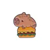 Nuevo Broche Lindo de la Serie Capibara Set Creativo y Único de Insignias con Forma de Caricatura de Capibara