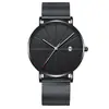 Explosões AliExpress Relógio Fino de Calendário Meridian Distintivo Moda Masculina Feminina Pulseira de Malha Relógio de Quartzo