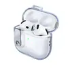 Funda Protectora Popular Transparente con Hebilla de Cierre para AirPods 4, Pro 2 Funda Suave, Auriculares Bluetooth de 3ª Generación, Anticaídas