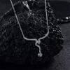 Pingente de Diamante Moissanita em Prata de Lei S925 Joias em Prata Prata de Lei Joias de Alto Nível Outono e Inverno Novo Produto Transfronteiriço Cobra