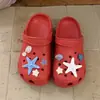 Sandalias y Chanclas Baotou de Concha de Estrella de Mar Azul Moda Verano Nuevo para Mujer Zapatos de Playa con Agujeros para Exteriores